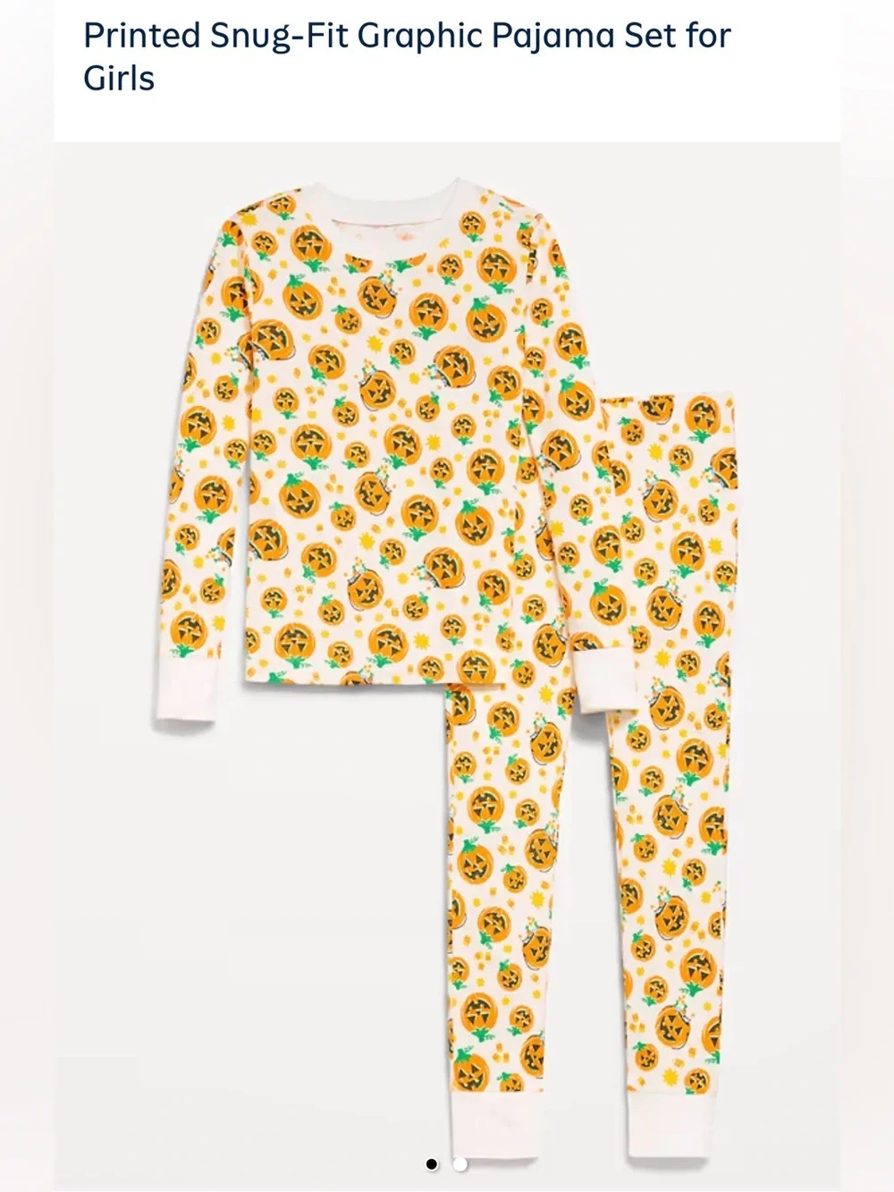 Printed Snug-Fit Graphic Pajama Set for Girls